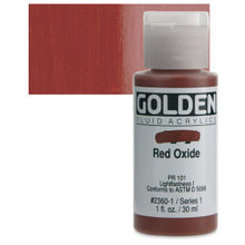 Load image into Gallery viewer, GOLDEN Fluid Acrylics Red Oxide (2360-1)