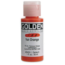 Load image into Gallery viewer, GOLDEN Fluid Acrylics Vat Orange (2403-1)