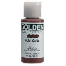 Load image into Gallery viewer, GOLDEN Fluid Acrylics Violet Oxide (2405-1)