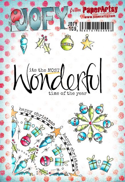 PaperArtsy Rubber Stamp Set Wonderful Life designed by Jo Firth-Young (JOFY109)