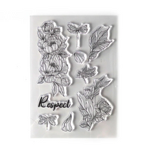 Load image into Gallery viewer, Elizabeth Craft Designs Beautiful Blooms Collection Stamp &amp; Die Respect (1893)
