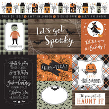 Load image into Gallery viewer, Echo Park Paper Co. Spooky Collection 12x12 Scrapbook Paper Multi-Journaling Cards (SPO284006)