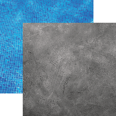 Reminisce Foundations Collection 12x12 Scrapbook Paper Concrete (FDN-004)