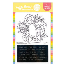 Load image into Gallery viewer, Waffle Flower Love Letter Stamp & Stencil Set
