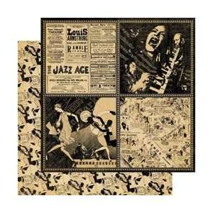 Graphic 45 12x12 Scrapbook Paper Curtain Call Collection All That Jazz (4500319)