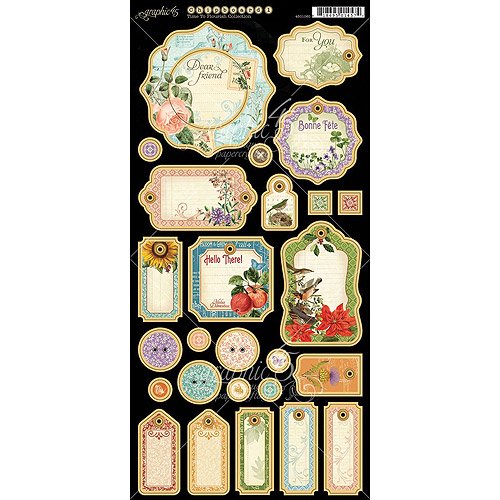 Graphic 45 Time To Flourish Collection Chipboard 1 (4501060)