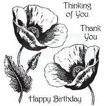 Load image into Gallery viewer, Woodware Craft Collection Clear Stamp Set Poppy (ADS506)