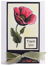 Load image into Gallery viewer, Woodware Craft Collection Clear Stamp Set Poppy (ADS506)