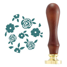 Load image into Gallery viewer, Spellbinders Paper Arts Wax Seal Stamp Scattered Flowers (WS-062)
