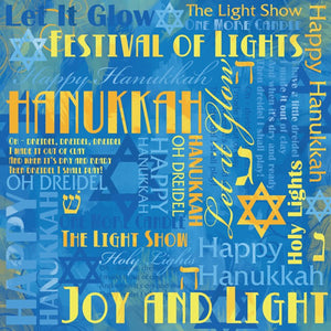 Karen Foster Designs 12x12 Scrapbook Paper Hanukkah Collage (64655)