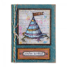 Load image into Gallery viewer, Sizzix Framelits w/ Stamps- Tim Holtz Alterations- Celebrate (660188) - RETIRED