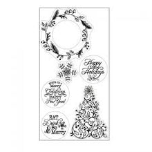 Load image into Gallery viewer, Sizzix Interchangeable Stamps - Christmas Tree & Holiday Wreath by Jen Long (660671) - Retired
