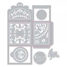 Load image into Gallery viewer, Sizzix Thinlits Die Set 9 Moroccan Lace Box designed by Katelyn Lizardi (662771)
