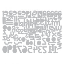 Load image into Gallery viewer, Sizzix Thinlits Die Set Alphanumeric Cutout Lower Case (663074)