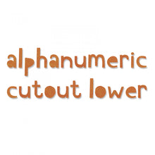 Load image into Gallery viewer, Sizzix Thinlits Die Set Alphanumeric Cutout Lower Case (663074)