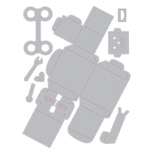 Load image into Gallery viewer, Sizzix Thinlits Die Set 3-D Robot designed by Georgie Evans (663375)