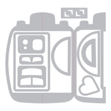 Load image into Gallery viewer, Sizzix Thinlits Die Set Retro Camera Fold-A-Long Card (663588)