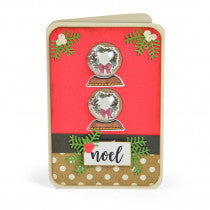 Load image into Gallery viewer, Sizzix Framelits with Stamps Snow Globe Scene (663683)