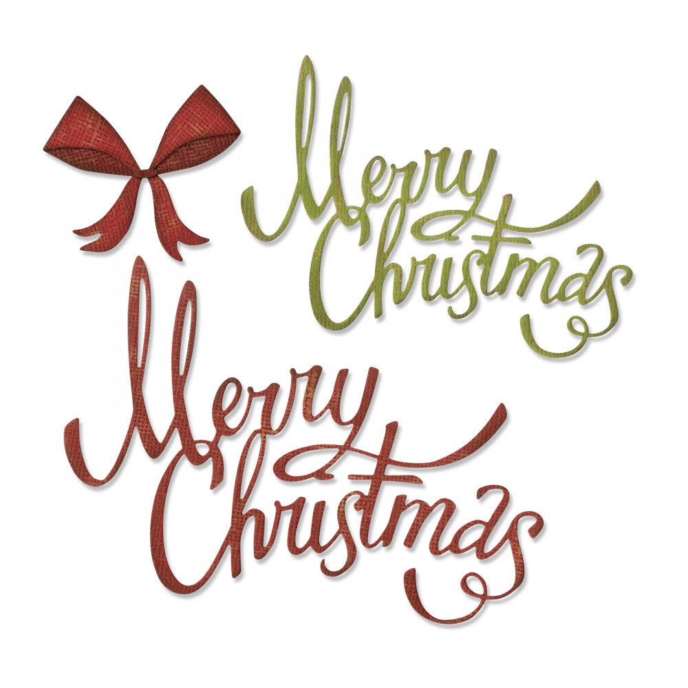 Sizzix Tim Holtz Thinlits- Christmas Ribbon (664196)