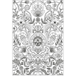 Sizzix 3-D Textured Impressions Embossing Folder - Folk Doodle (664527)