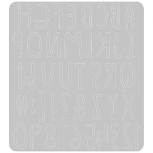 Sizzix Thinlits Die Hand Drawn Alphabet designed by Jenna Rushforth (665182)