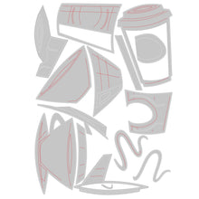 Load image into Gallery viewer, Sizzix Thinlits Die Set 14PK - Cafe, Colorize by Tim Holtz (665212)