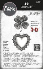 Load image into Gallery viewer, Sizzix 3-D Impresslits Embossing Folder - Lucky Love by Tim Holtz (665227)