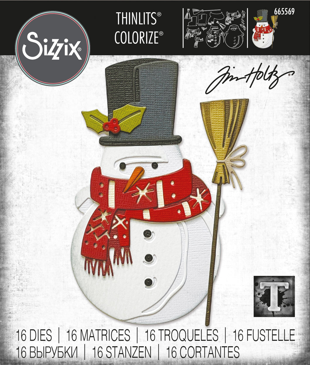 Sizzix Thinlits Dies Colorize Winston by Tim Holtz (665569)