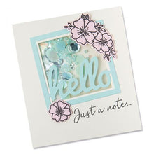Load image into Gallery viewer, Sizzix Framelits Die Set with Stamps Floral Hello (665656)