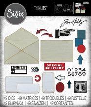 Load image into Gallery viewer, Sizzix Thinlits Die Set Postale by Tim Holtz (665927)