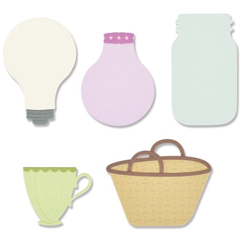 Sizzix Thinlits Die Set Floral Vessels (666238)