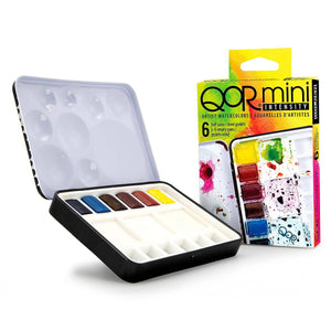 GOLDEN QOR Mini Intensity Artist Watercolors 6 Half-Pan Set