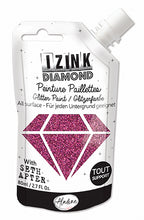 Load image into Gallery viewer, Aladine Izink Diamond Glitter Paint Rose Eggplant by Seth Apter (80880)