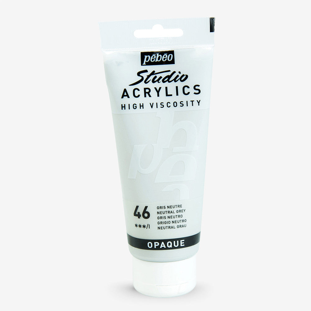 Pebeo Studio Acrylics- Neutral Grey 46 (pebeo46)