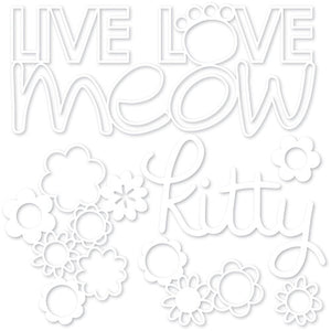Belle Blvd Chloe Collection Cut Outs Live Love Meow (BB2284)