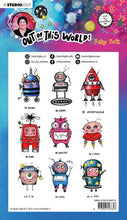 Load image into Gallery viewer, Art by Marlene Out of this World Clear Stamp Set Baby Bots (ABM-OOTW-STAMP74)