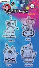 Load image into Gallery viewer, Art by Marlene Out of this World Clear Stamp Set Big Bots (ABM-OOTW-STAMP73)