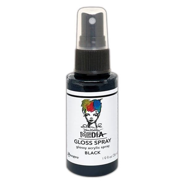 Dina Wakley Media Gloss Spray Black (MDO73659)