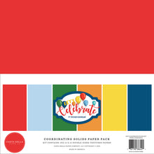 Load image into Gallery viewer, Carta Bella Paper Co. Coordinating Solids Paper Pack - Let&#39;s Celebrate (CBCB129015)
