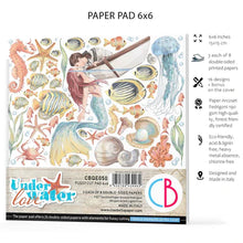 Load image into Gallery viewer, Ciao Bella Underwater Love 6x6 Fussy Cut Pad (CBQE050)