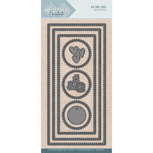 Load image into Gallery viewer, Card Deco Essentials Die Slimline Hearts (CDECD0055)
