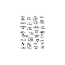 Load image into Gallery viewer, Hero Arts Hero Greetings Stamp Bookworm Messages (CM523)