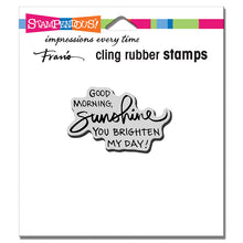 Load image into Gallery viewer, Stampendous! Fran's Cling Rubber Stamps - Morning Sunshine (CRH333)