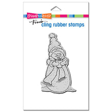Load image into Gallery viewer, Stampendous Fran's Cling Rubber Stamps Warm Snowman (CRP373)