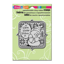 Load image into Gallery viewer, Stampendous Fran's Cling Rubber Stamps Sweater Snowman (CRW158)