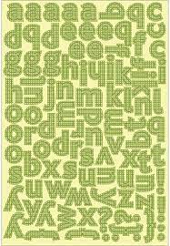 Authentique Charmed Type Alphabet Sticker Sheet (CHA009)