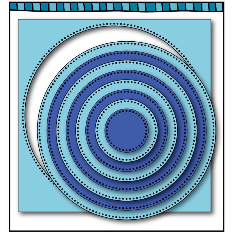 Dare 2B Artzy Steel Dies Double Dot Circle Framelit Die (D52)