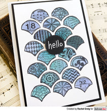 Load image into Gallery viewer, Darkroom Door Small Stencil Arty Scales (DDSS047)