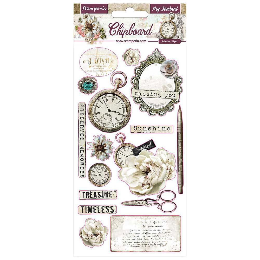 Stamperia Chipboard Romantic Collection My Journal (DFLCB26)