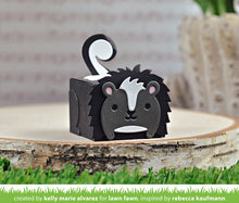 Load image into Gallery viewer, Lawn Fawn Custom Craft Dies Tiny Gift Box Skunk Add-On (LF2737)